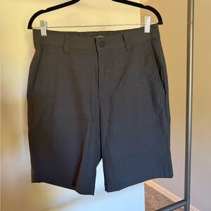 Banana Republic Charcoal Flat Front Shorts